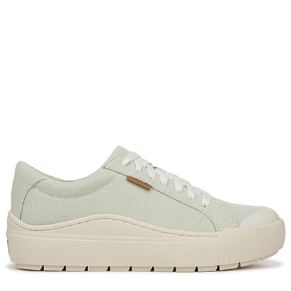 Dr. Scholl's Shoes Womens Time Off Sneaker Aloe Green Fabric 6 M