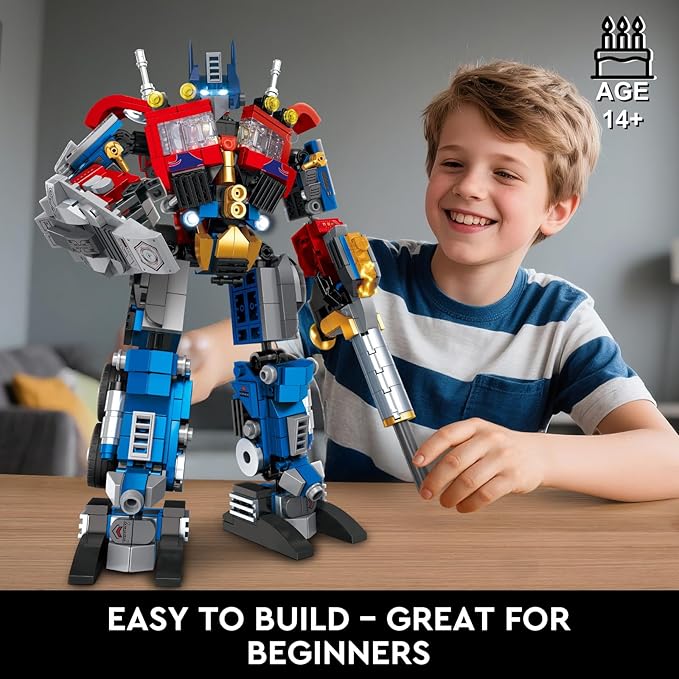 Transforming Robot Building Sets Easter 8 in 2 Robot Vehicle Models 769 PCS Creative Assembly Display Gift Christmas Birthday Ages 14+