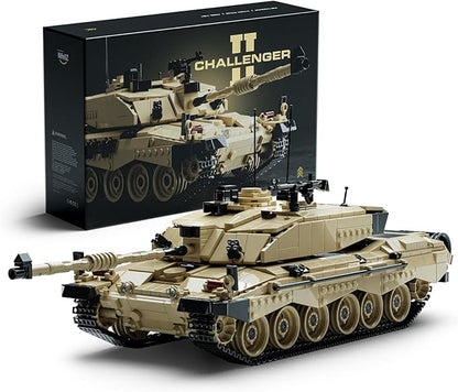 Nifeliz Challenger 2 Tank Model Set British Main Battle Tank Building Set for Adults Military Building Model for Build and Display Collectible Gift for Military Enthusiasts (1761 PCS NF10344)