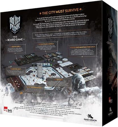 Frostpunk The Board Game - Manage Society in an Ice-Age Apocalypse! Cooperative Survival Strategy Game for Adults Ages 16+ 1-4 Players 120-150 Minute Playtime Made by Rebel Studio