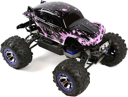 SummitLink Custom Body Compatible for 1/10 1/8 Scale RC Car or Truck (Truck not Included) (Muddy Pink Over Black)