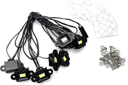 Club 5 Racing Waterproof Rock Light ( 6V ) For Axial SCX6 Jeep JLU Wrangler