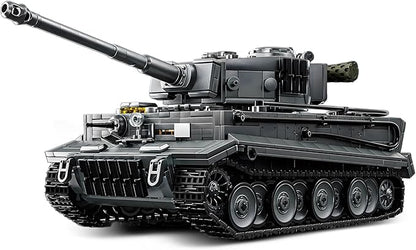 1:28 Tiger Heavy Tank Building Blocks Set for Adults Compatible with Lego Military Vehicle WW2 Army Tank Toys Historical Collection Model for Military Fans Gifts for Teens Kids Boys 8-14 (1668 PCS)