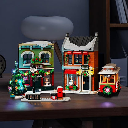 Upgraded Led Light Kit for Lego Holiday Main Street Building Set Compatible with Lego 10308 (Model Not Included)