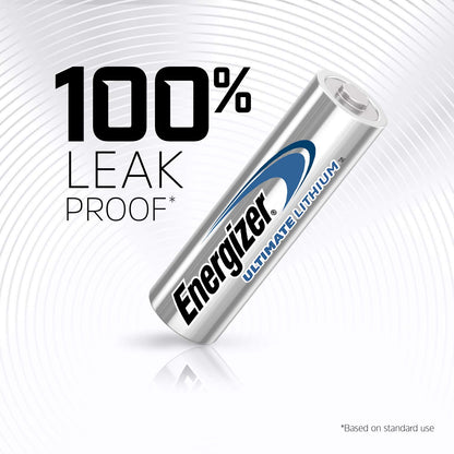 Energizer Ultimate Lithium AA Size Batteries - 20 Pack (5-4packs)