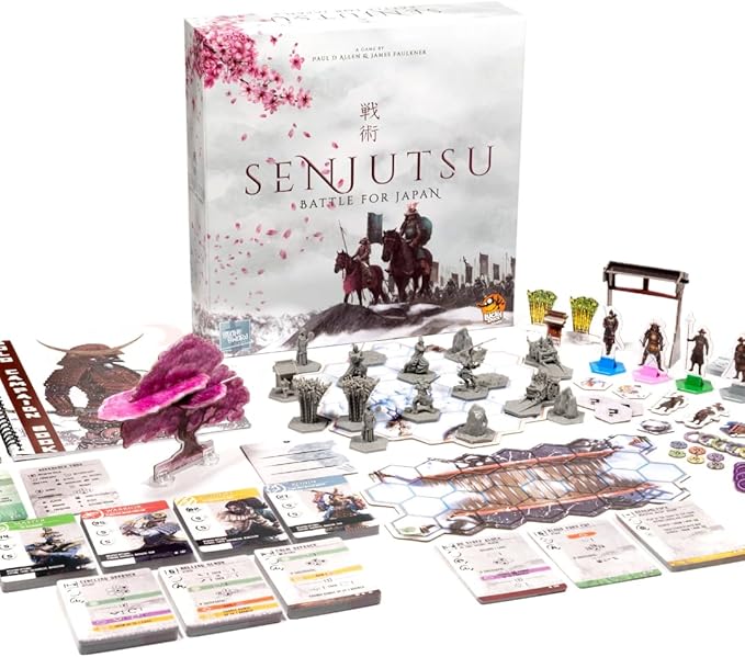 Senjutsu: Battle for Japan - Samurai Dueling Game with Miniatures and Deck Crafting Strategy Game for Kids and Adults Ages 14+ 1-4 Players 15-20 Min Playtime Made by Lucky Duck Games