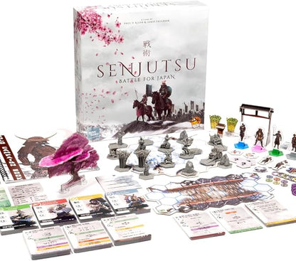 Senjutsu: Battle for Japan - Samurai Dueling Game with Miniatures and Deck Crafting Strategy Game for Kids and Adults Ages 14+ 1-4 Players 15-20 Min Playtime Made by Lucky Duck Games