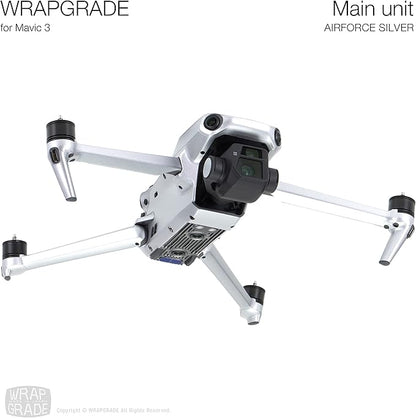 WRAPGRADE Full Skin Stickers for DJI Mavic 3 / Mavic 3 Classic (Airforce Silver)