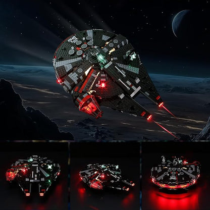 YEABRICKS LED Light for 75389 Star Wars The Dark Falcon Building Blocks Model (Building Set NOT Included)