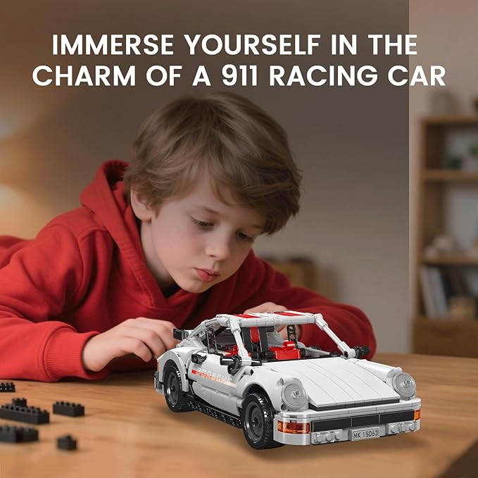 Mould King 911 Racing Car Building Sets15063 Collectible Car Model &amp Gift for Adults &amp car Lovers Authentically Detailed Build &ampDisplay Model for Home or Office Decoration(824 PCS)