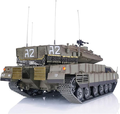 TOUCAN RC HOBBY Heng Long Remote Control Tank 1/16 IDF Merkava MK IV Professional Edition Tanks BB Airsoft That Shooting BB Bullets