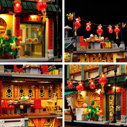 Kyglaring Led Light Set for Lego Family Reunion Celebration Building Blocks The Family Reunion Lighting Kit Compatible with Lego Chinese New Year 80113 - No Model (Classic Version)