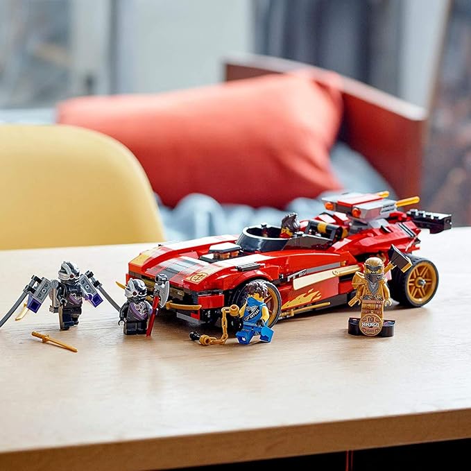 LEGO NINJAGO Legacy X-1 Ninja Charger 71737 Ninja Toy Building Kit Featuring Motorcycle and Collectible Minifigures New 2021 (599 Pieces)