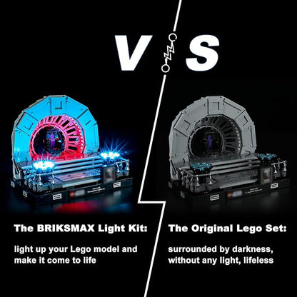BRIKSMAX Led Lighting Kit for LEGO-75352 Emperor's Throne Room Diorama - Compatible with Lego Star Wars Building Blocks Model- Not Include Lego Set