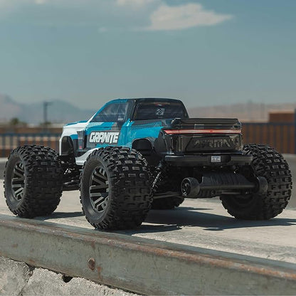ARRMA RC Truck 1/10 Granite 4X4 223S BLX BRUSHLESS Monster Truck RTR with DSC Blue ARA4302V4T1