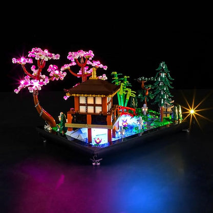 BRIKSMAX LED Lighting kit for Lego Tranquil Garden?Upgraded Version?- Compatible with Lego Icons 10315 Building Blocks Model- Not Include Lego Set