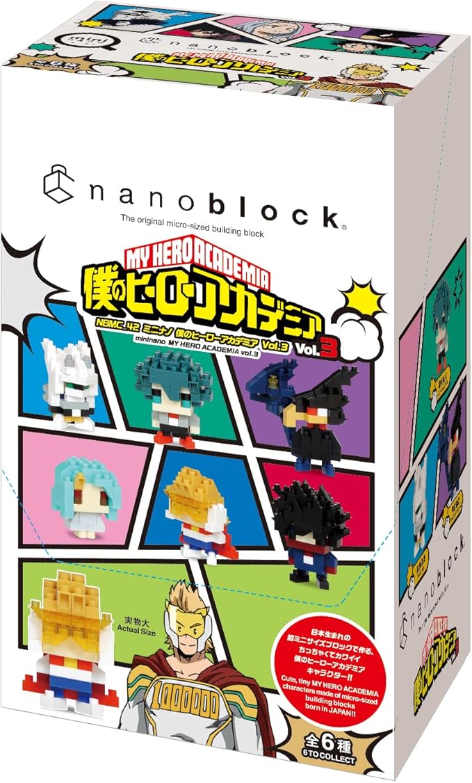 nanoblock - My Hero Academia - My Hero Academia Vol. 3 (Blind Box Complete Set) mininano Series Building Kit