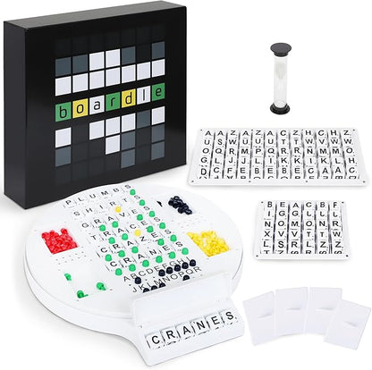 – Wordle-Inspired Word Game Board for Adults Families &amp Couples | 2-Player Word Puzzle Board Game Educational Vocabulary Challenge Fun for Family Game Night