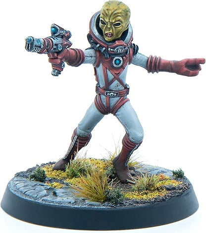 Modiphius Entertainment: Fallout: Miniatures - Zetans: Invaders from Beyond - 5 Resin Figures Appalachia Wave Unpainted &amp Unassembled Licensed
