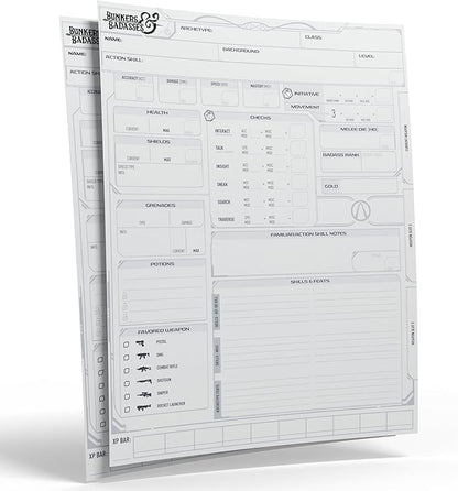Bunkers &amp Badasses RPG: Sourcebook - Deluxe Edition - Box Loaded W/ Book Miniatures GM Screen &amp More Official Borderlands License