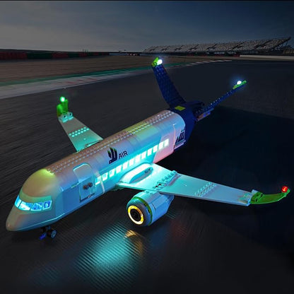 Upgraded Led Light Kit Compatible with Lego Passenger Airplane Building Set Lights Decoration Compatible with Lego 60367 Gift Idea for Girls Boys (Model Not Included)