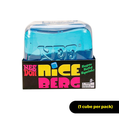 Schylling NeeDoh Nice Berg - Giant NeeDoh Nice Cube - Sensory Squeeze Toy with a Super Solid Squish - Ages 3 and Up - One Cube