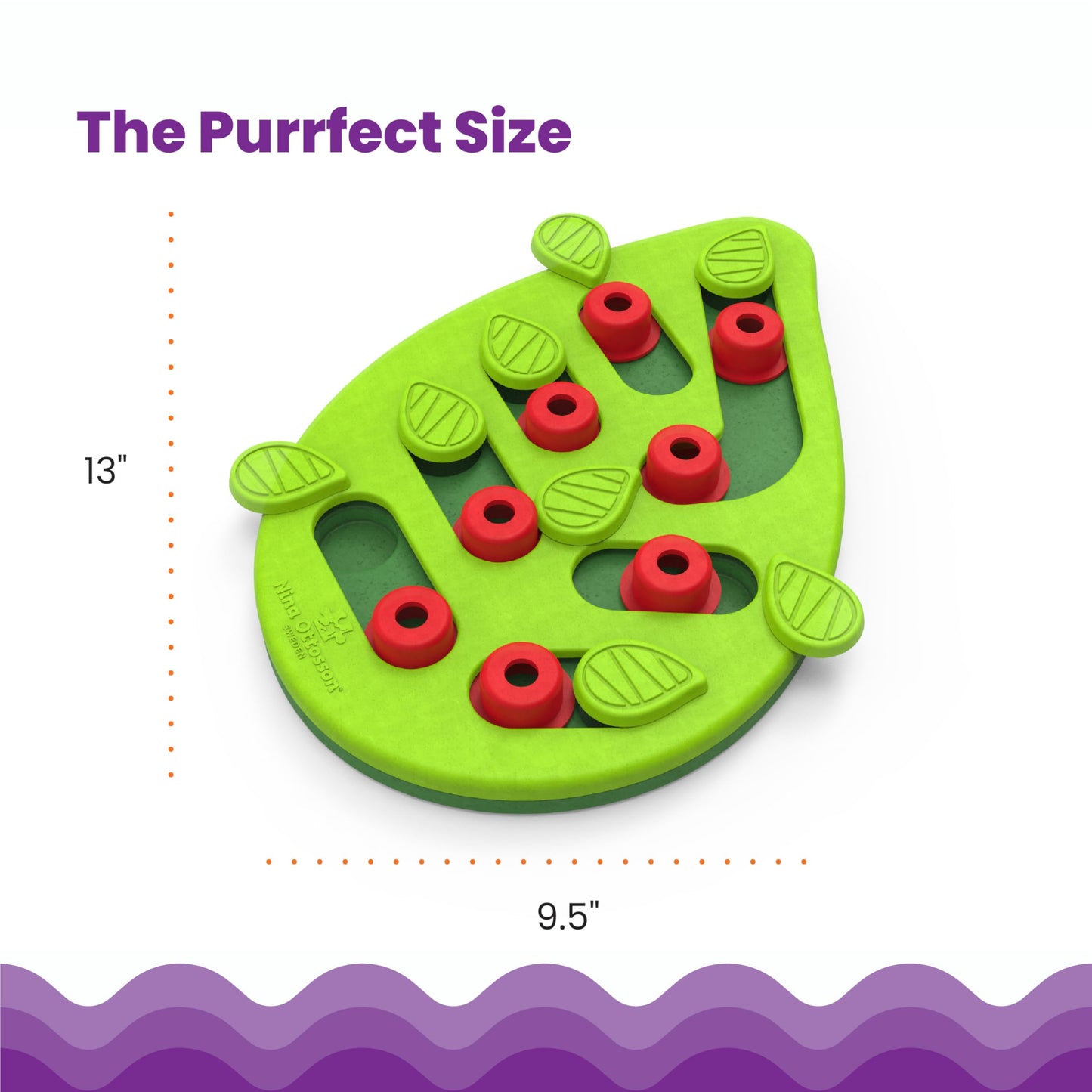 Catstages Buggin' Out Puzzle & Play, Interactive Treat Puzzle Cat Toy, Green