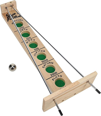 WE Games Shoot the Moon - Classic Solid Wood Rolling Ball Game for Family Fun &amp Skill Building Enhances Social Skills Patience &amp Perseverance