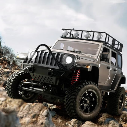 1/12 RC Crawler RTR MN-128 Off-Road Truck 4x4 RC Rock Crawler with 2.4G Remote Control RC Jeep Car Model for Adults Hobby Gifts (Black)