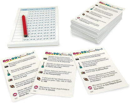80’s 90’s Trivia Party Game (Amazon Exclusive) – Contains 1000 Questions - 2 or More Players for Ages 12 and up by Outset Media.