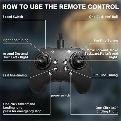 Upgraded Flying Sword RC Airplane Gesture Control Airplane for Kids Adult 8-16 Remote Control Drone Sword with Light 360° Flip Toy Gravity Sensing Stunt Roll Gift for Christmas New Year