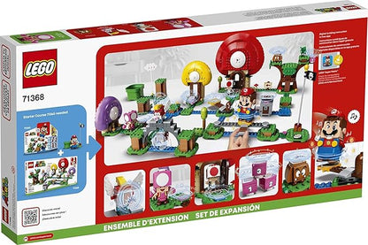 LEGO Super Mario Toad’s Treasure Hunt Expansion Set 71368 Building Kit Toy for Kids to Boost Their Super Mario Adventures with Mario Starter Course (71360) Playset (464 Pieces)