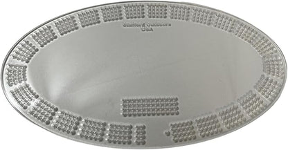 Oval Cribbage Board Template - 4 Lane USA