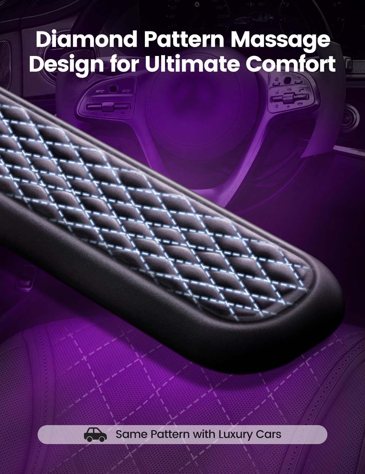 Vaydeer Wrist Rest for Keyboard and Mouse, Computer Ergonomic Wrist Support Pad, Soft Memory Foam Arm Cushion for Desk, Palm Hand Office Laptop Typing
