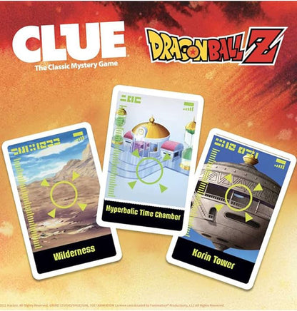 USAOPOLY CLUE Dragon Ball Z | Collectible Clue Board Game Featuring Anime Show | Officially-Licensed Game with Familiar Locations and Iconic Characters from Dragon Ball Show