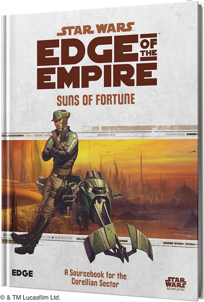 Asmodee Star Wars: Edge of The Empire Roleplaying Game Suns of Fortune SOURCEBOOK - New Species Weapons Vehicles &amp Encounters RPG for Kids &amp Adults Ages 14+ 3-5 Players