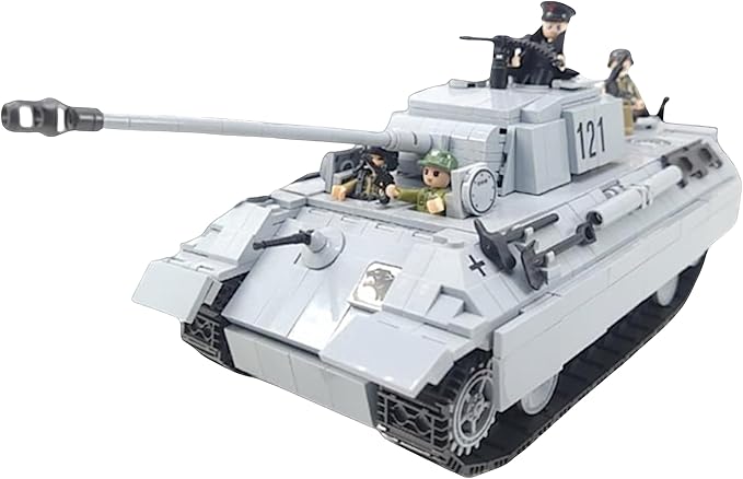 General Jim's WW2 Panther 121 Building Block Tank Set Historical World War 2 German Tank Model Bricks Kit