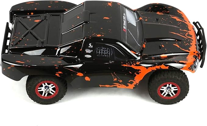 SummitLink Compatible Custom Body Muddy Orange Over Black Replacement for 1/10 Scale RC Car or Truck (Truck not Included) SS-BR-02