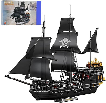 1424PCS Pirate Ship Building Blocks ToysCreator Architecture CorsairBuilding Set(Not Compatible with Lego Pirates of The Caribbean) Wonderful Choice for 6+ Boys Girls or Adults