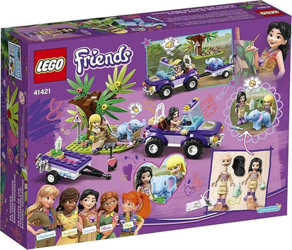 LEGO Friends Baby Elephant Jungle Rescue 41421 Adventure Building Kit Animal Rescue Playset That Comes with a Toy Truck and Trailer Plus Friends Emma and Stephanie (203 Pieces)