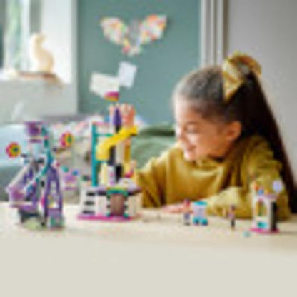 LEGO Friends Magical Ferris Wheel and Slide 41689 Building Kit for Kids Theme Park with 3 Mini-Dolls New 2021 (545 Pieces)