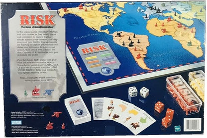 Parker Brothers Risk 1998 Board Game with Army Shaped Pieces
