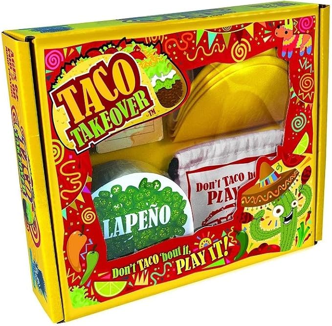 University Games Taco Takeover Food Stuffing Party Game for Kids