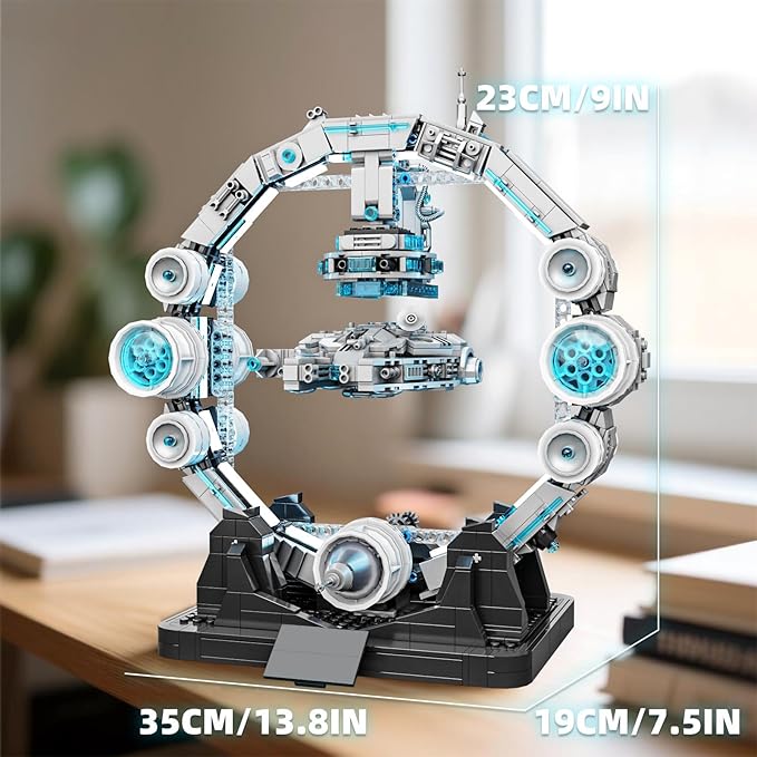Magnetic Levitation Orbital Station Spaceship Building SetSci Fi Space Building Blocks for Enthusiasts Adult Spaceship Model Creative Gifts