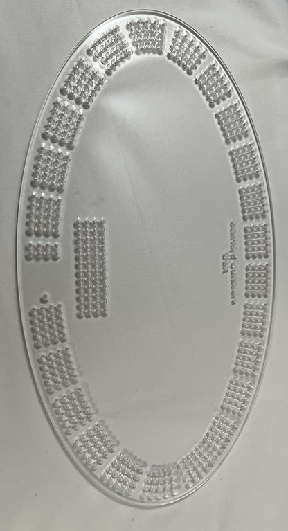 Oval Cribbage Board Template - 4 Lane USA