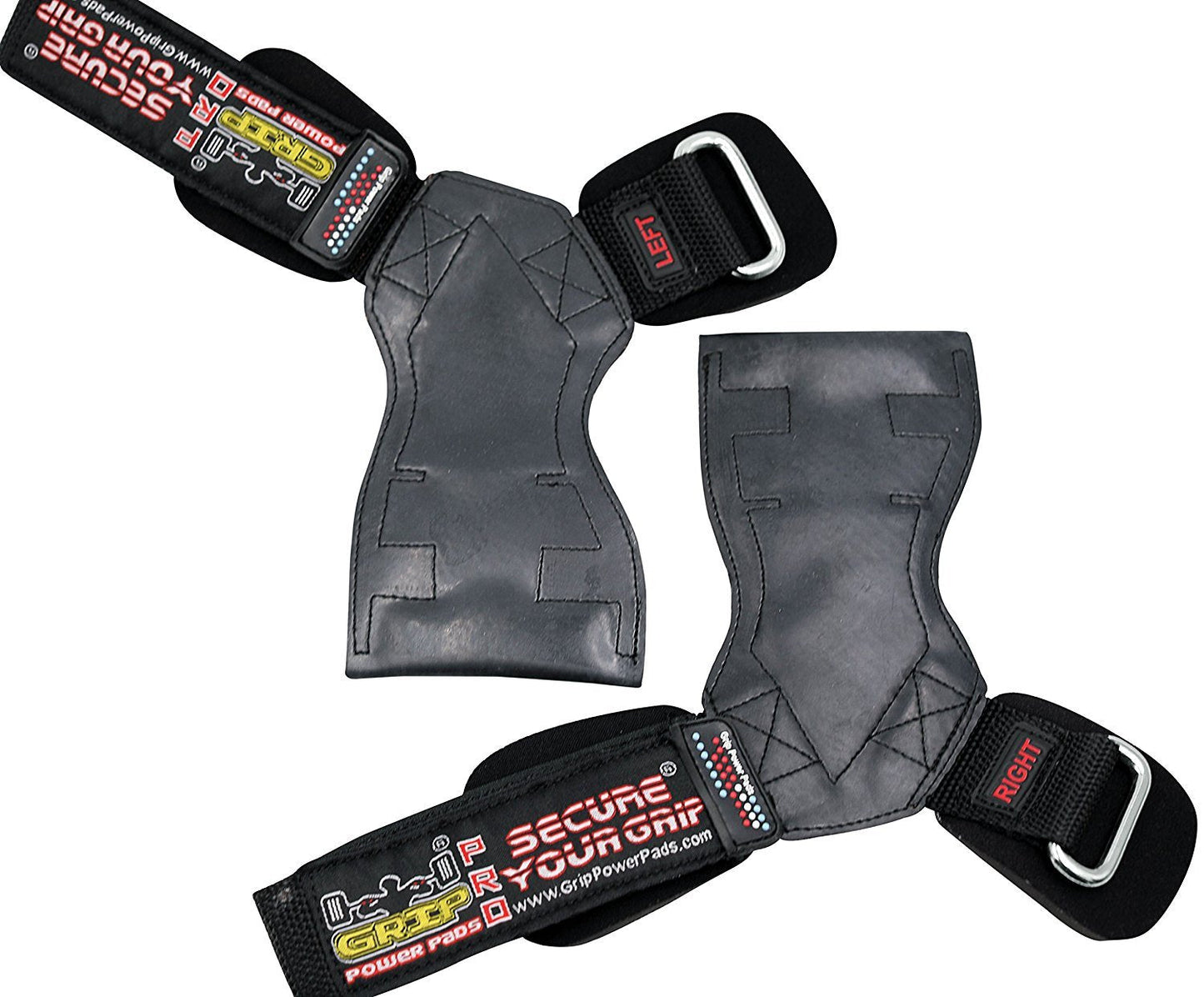 Lifting Grips PRO Weight Gloves Heavy Duty Barbell Gymnastics Straps Alternative to Power Hooks Deadlifts Adjustable Neoprene Padded Wrist Wrap