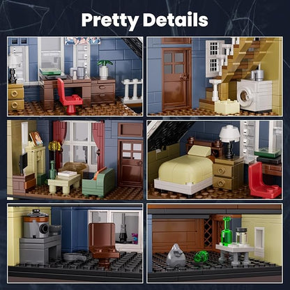 Shame House Building Blocks Gallagher House TV Series Frank Fiona Creative Toys Set Compatible with Lego Gift Decor for Fans 18+ Adult(1058 PCS)