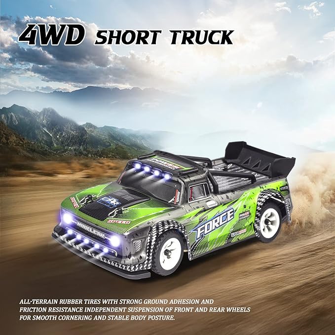 Wltoys 284131 RC Cars 1/28 Mini Drift RC Car with 3pcs Upgraded 500mah Battery 30km/h RC Drift Cars 130 Brushed Motor 2.4GHz Remote Control LED Lamp 4WD Micro RC Drift Car for Adults Gifts