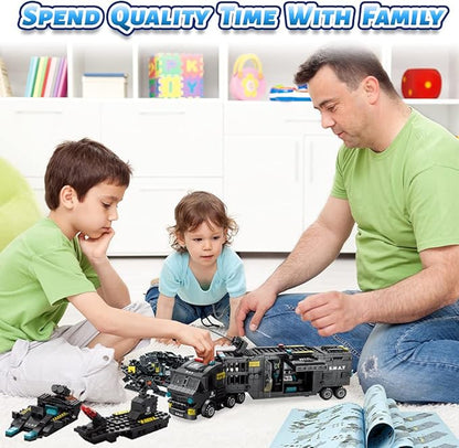 iloveee 51 in 1 Robot STEM Building Blocks Toys for Boys Age 8-12 Educational Learning Building Bricks Truck Kit Gifts for 6 7 8 9 10 11 13 Years Old Kids Engineering Erector Set 700PCS…