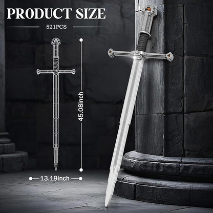 Reobrix Sword Building Sets for Adults Cool Narthil 99024 Collectible Build and Display Model Anime-Style Cosplay Toy Sword Home Office Decor Ideal Gifts for Adults Boys Girls 14+ (521 PCS)